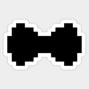 Pixel Black Bow Sticker